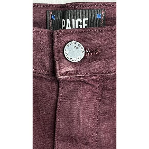 Paige Verdugo Ankle Cherry Noir Size 30  Cropped Ankle Ultra Skinny Soft - Picture 7 of 14